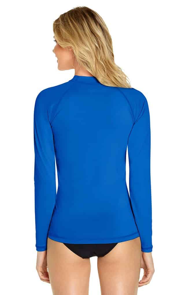 Women S Long Sleeve Rash Guard Royal Blue Wet Effect Inc