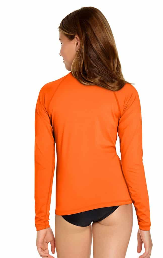 Rash Guard Long Sleeve Orange Wet Effect Inc